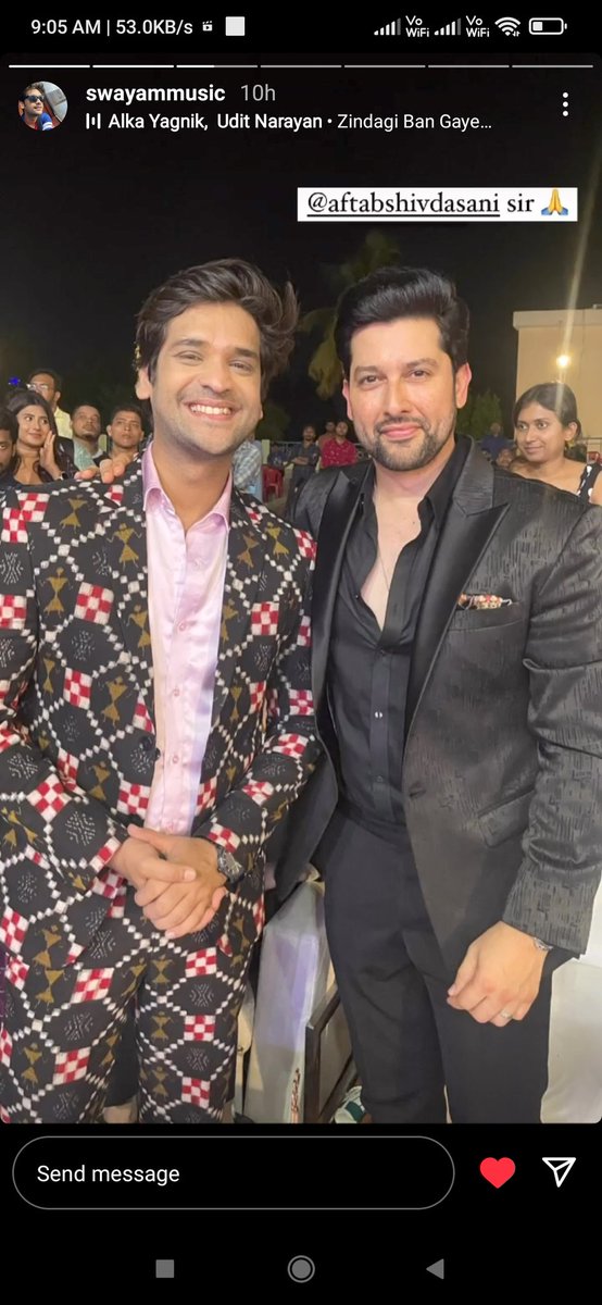 swayampadhifc's tweet photo. Pictures from last night's award show. @swayammusic Bhai won the best playback singer once again. Congratulations Bhai. Many more to come your way. Love you❤
. 
. 
#swayampadhi #bestplaybacksingermale #aftabshivdasani #awardceremony https://t.co/fuM4QXkZli