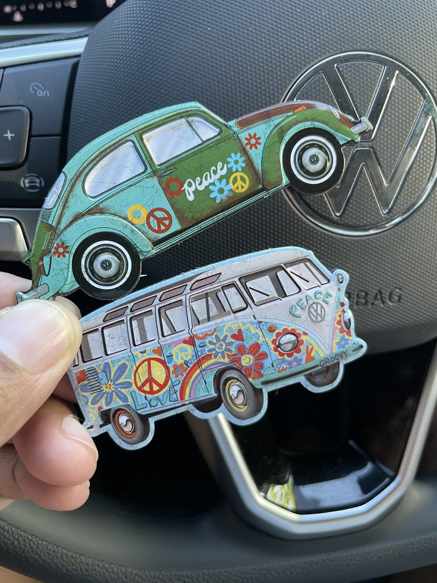 How cute are these Volkswagen magnets from @hobbylobby . #memorykeeping #vwlove