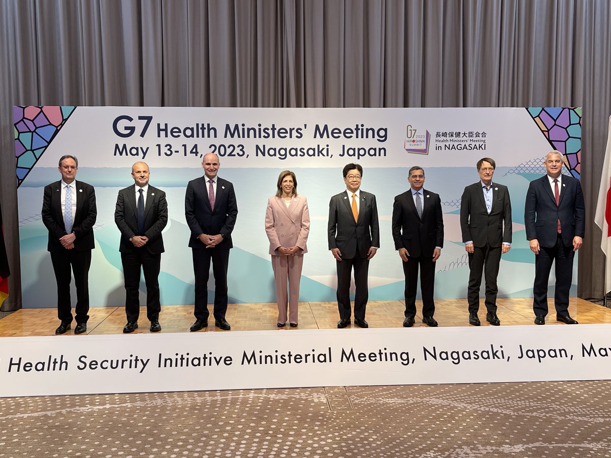 お昼はランチミーティングで世界健康安全イニシアティブ(GHSI)の閣僚級会合を行い、健康安全保障分野での連携強化に向けて議論しました。 by staff #G7長崎保健大臣会合