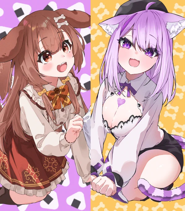 おかころてぇてぇ #絵かゆ #できたてころね