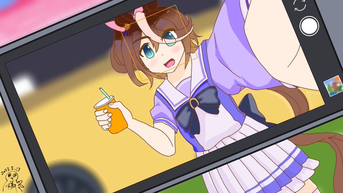 ワンドロに挑戦して完成しなかったテイオーちゃん供養  #トウカイテイオー