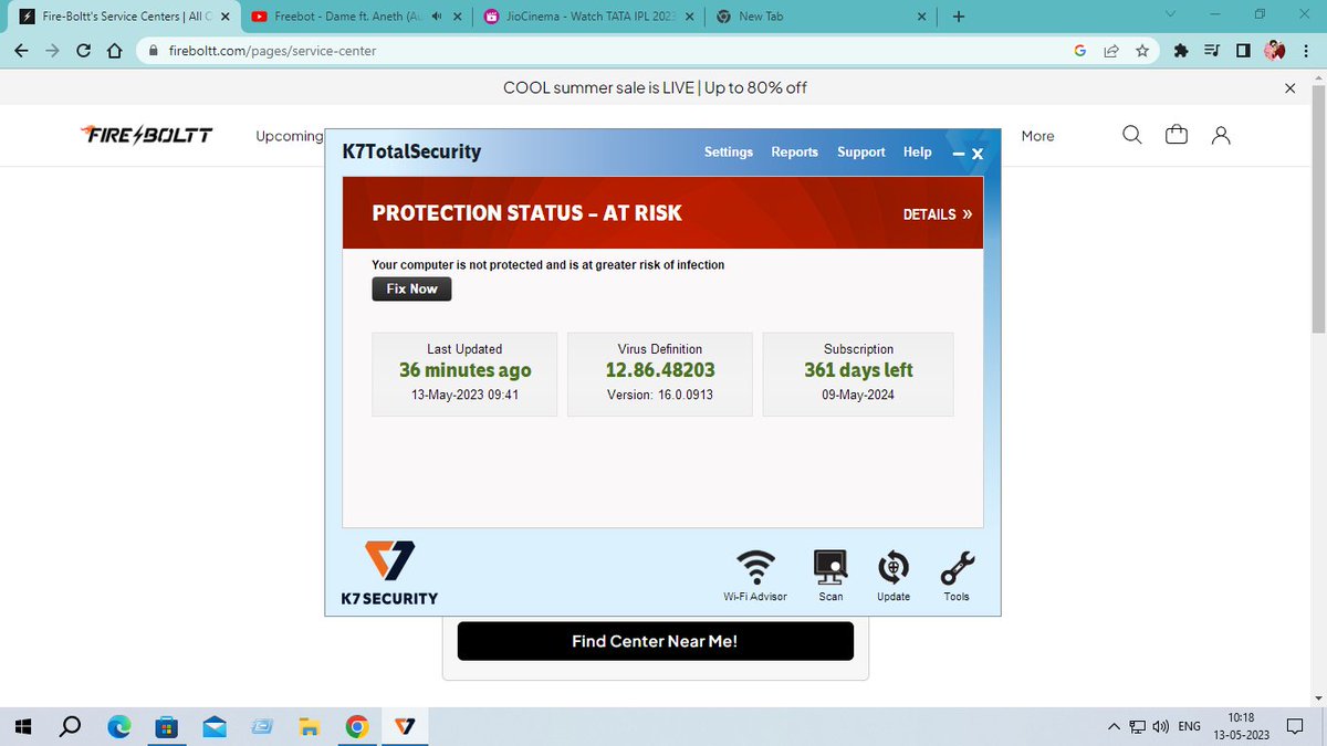 N95edition's tweet image. @k7computing what a mind-blowing protection by #k7computing . appreciate, but next time never purchase #k7 any product...