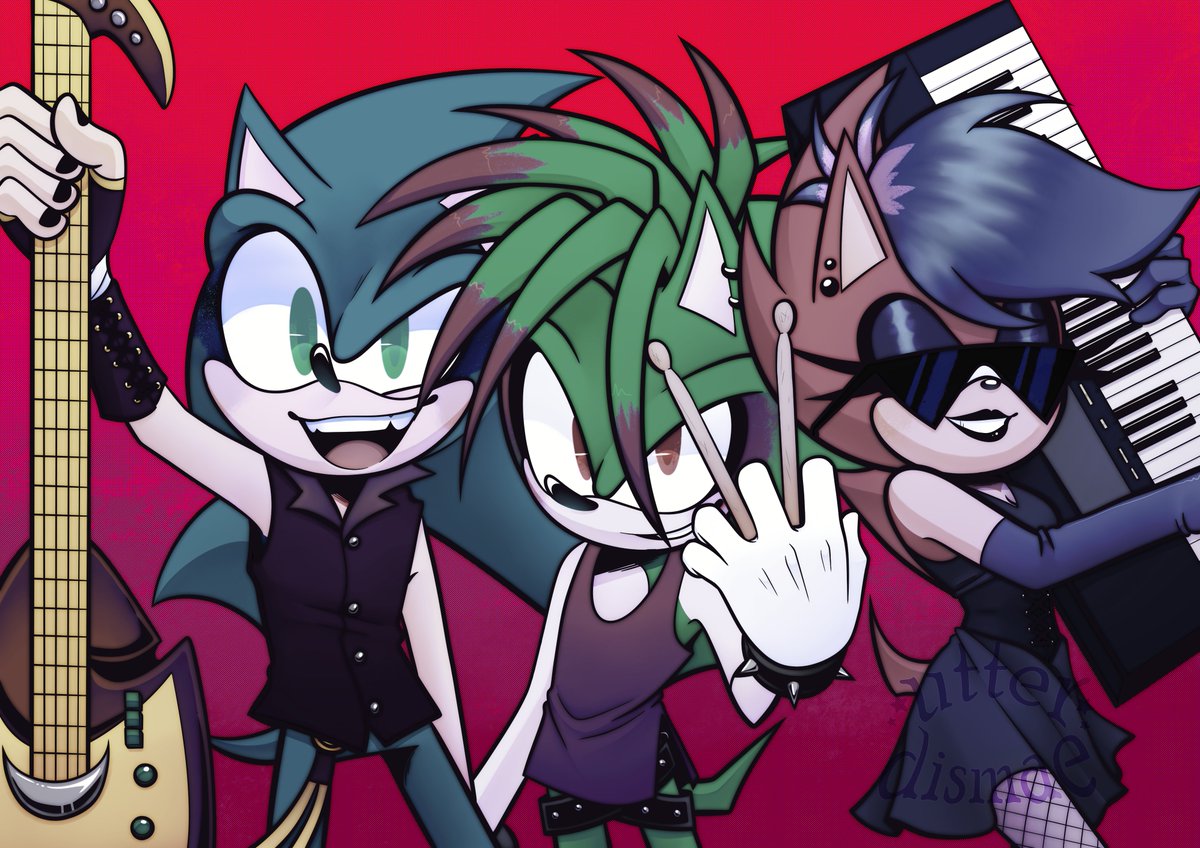 Sonic Underground, but if they were metal🤘😈

this took forEVER but honestly super worth it! I love how it came out and the colors just are *mwah* to me

#SonicTheHedgehog #sonicunderground