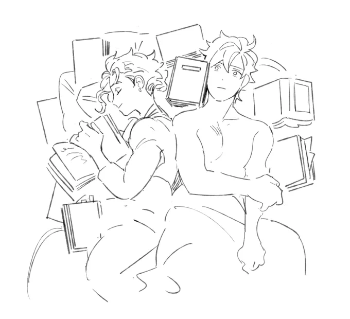 (claudevain) ah yes. me, my boyfriend, and the fifty books he keeps on the bed