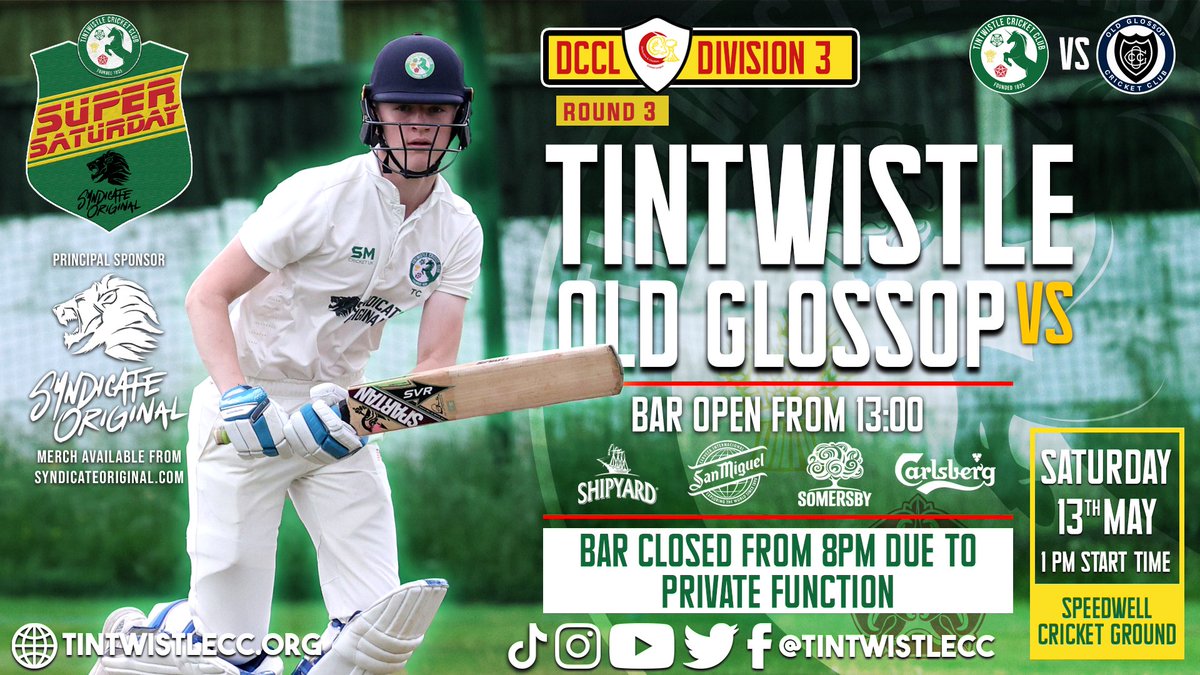 TintwistleCC's tweet photo. ‼️ Game Day 💚 

The 1st XI visit Broady, whilst the 2nd XI feature at Speedwell against OG.

Temps could reach a barmy 1️⃣8️⃣ degrees so get down to the best beer garden in Tinsle! ☀️

Best of luck to both teams! 💚

[Note:  Clubhouse closed from 8pm due to a Private Function] 🔒 https://t.co/wbXhcWIxsq