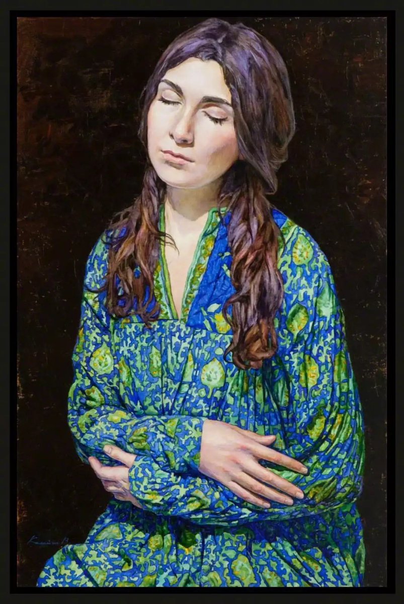 badgerspark's tweet photo. Victoria Kalaichi, Blue Dress, 2017
Oil on Canvas https://t.co/ANdNPIqRta