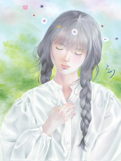 出展します こちらはデジタル版です。 先日かわいい絵の具を買いまして、このあと加筆が楽しみなのです  「Dreams 2023」 会期:2023年5月29日(月)-6月3日(土) 12:00-19:00* *6/3(土) 12:00-16:00 会場:第二会場 GALLERY AND LINKS 81.one(新富町)