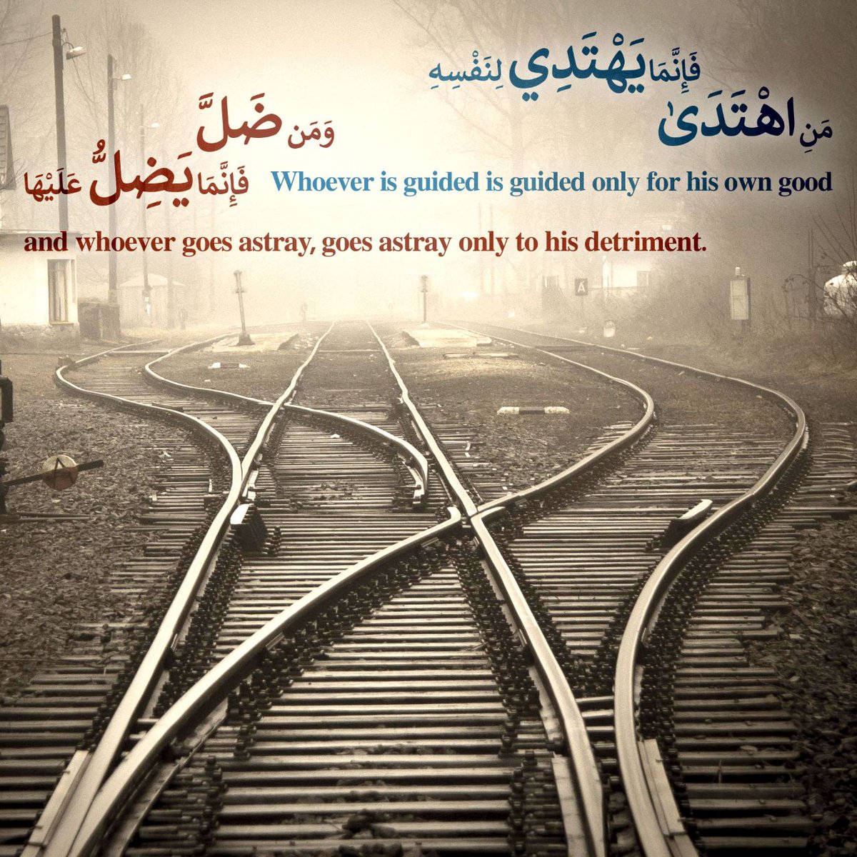 CheshmBeRah313's tweet image. بِسْمِ اللهِ الرَّحْمٰنِ الرَّحِيْمِ
 فَمَنِ اهْتَدَىٰ فَلِنَفْسِهِ ۖ وَمَنْ ضَلَّ فَإِنَّمَا يَضِلُّ عَلَيْهَا. 
هر کس هدایت را پذیرد به نفع خود اوست؛ و هر کس گمراهی را برگزیند، تنها به زیان خود گمراه می‌گردد.
#یاالله 
#اللهم_عجل_لوليك_الفرج