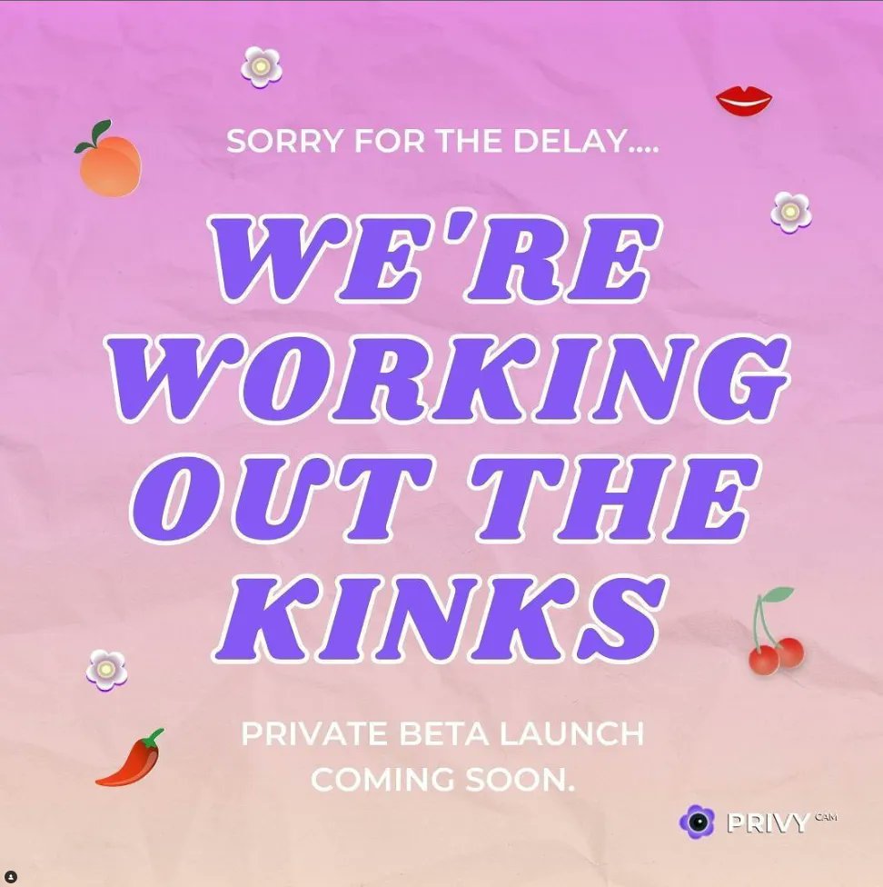 sorry for the delay ya'll. we're working out the kinks 😜 

#privycam #contentcreators #sexwork #nsfw