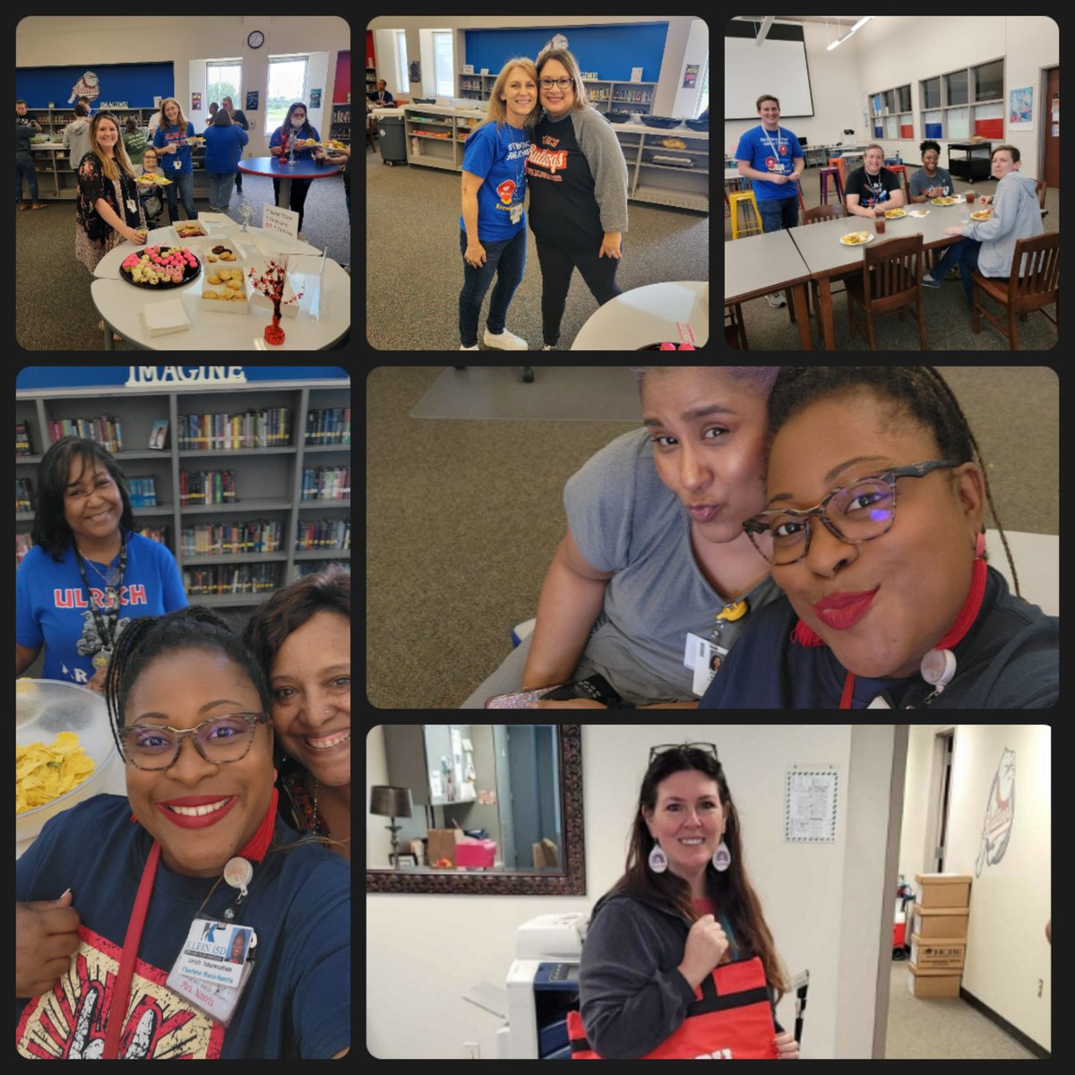 Today we concluded #TeacherAppreciationWeek by landing flight 0049 and them picking up their "baggage claim". Then we had a delicious lunch and sweet treats as well as raffles. Thank you Small Cakes and Student Council for sponsoring today's meal. We ❤️ our teachers!