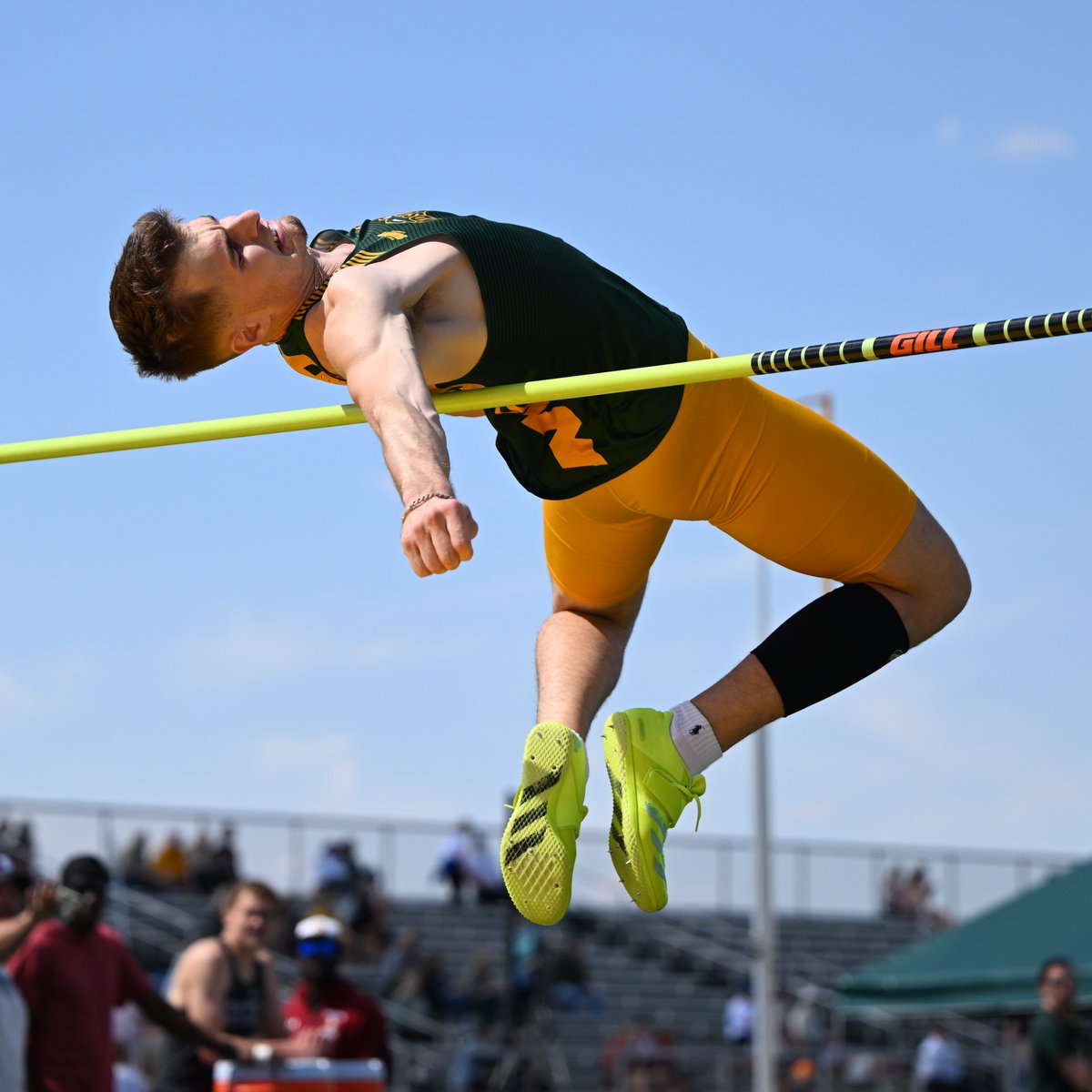 NDSUTrackField's tweet photo. Josh Darwin placed 5th in the high jump at the Summit League Championships, and Elijah Hylen took 7th. Both cleared 6-7 (2.01m). https://t.co/x40bB4kTIS