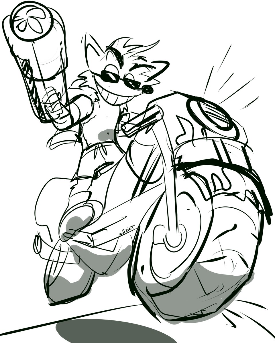 Taisho_shu's tweet photo. Crash Bandicoot facha moto
no me decido, siento que me gusta mucho la cara del crash del sketch , pero el del lineart se ve mas definido todo
#crashbandicoot #crashctr #crashteamrumble
#crashmoto #wumpa #fanart #artwork https://t.co/Moa8ajhkEV