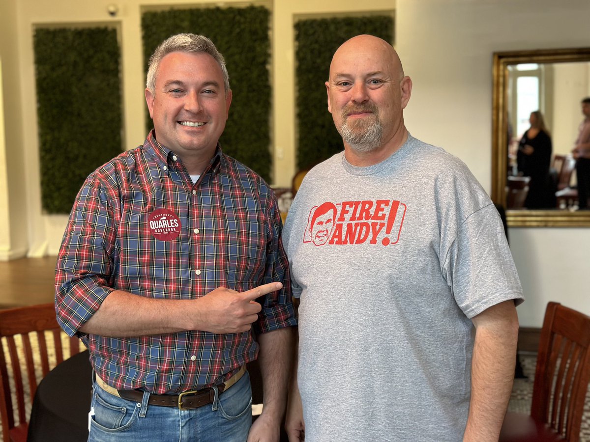 RyanQuarlesKY's tweet photo. The #BigRedTruckTour🛞stopped in Henderson County with Representative Dixon. Thank you for the warm hospitality and your support! https://t.co/fSMda15gc3