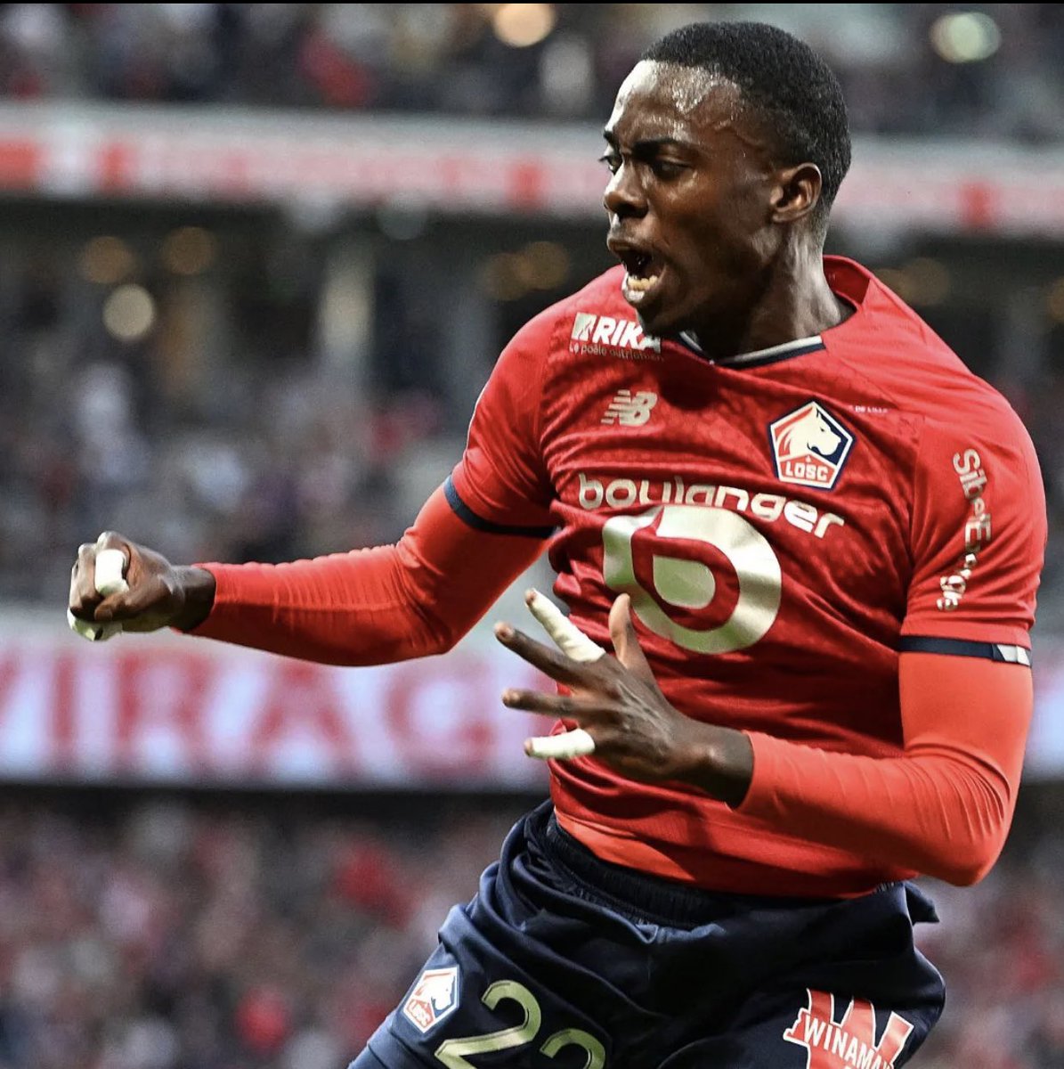 HatTrickChris's tweet photo. Gotta give credit where it’s due,

Tim Weah 🇺🇸 this season has 
proven the haters wrong, because he is now closing in on HISTORY.

He can become the 1st USMNT player to score 30 goals in a single Ligue 1 campaign 🇫🇷🔥 

All he needs to do is score 30 goals vs Monaco on Sunday. https://t.co/rO6jDerLvY