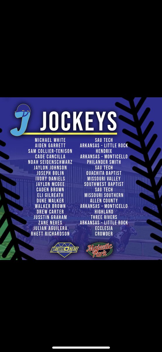 Your 2023 Jockeys roster 🏇🏇🏇

Some big time returners as well as some extremely talented newcomers. I can’t wait to get started with this group!