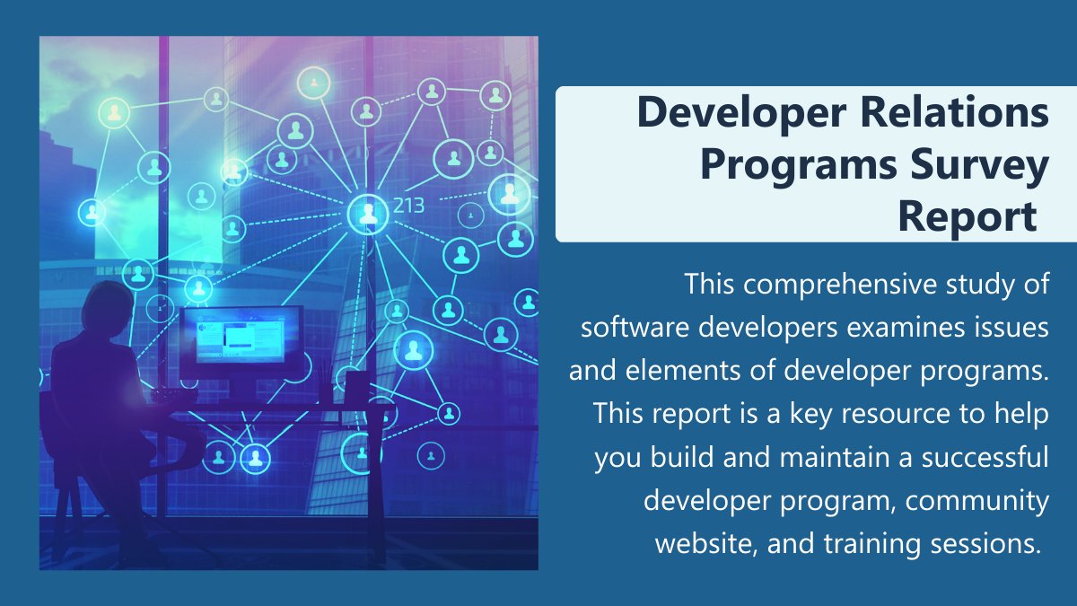 EvansDataCorp's tweet image. Solidify your #DeveloperPrograms with comprehensive data. This annual study of software developers provides valuable insights for recruiting developers to your program and keeping them. 

Read on for a full list of topics &amp;amp; questions: evansdata.com/devrel