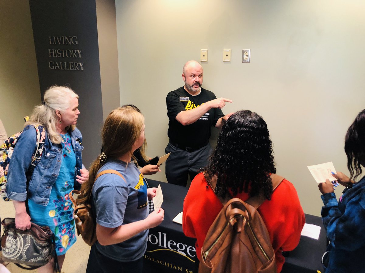 brosenbalm's tweet photo. Exciting pics! The Public School Partnership Future Educators’ Day at @AppstateRCOE was a day of teamwork, inspiration, and connection! Great things are in store for these future world changers! 💛🖤 https://t.co/hqrkuVltRn
