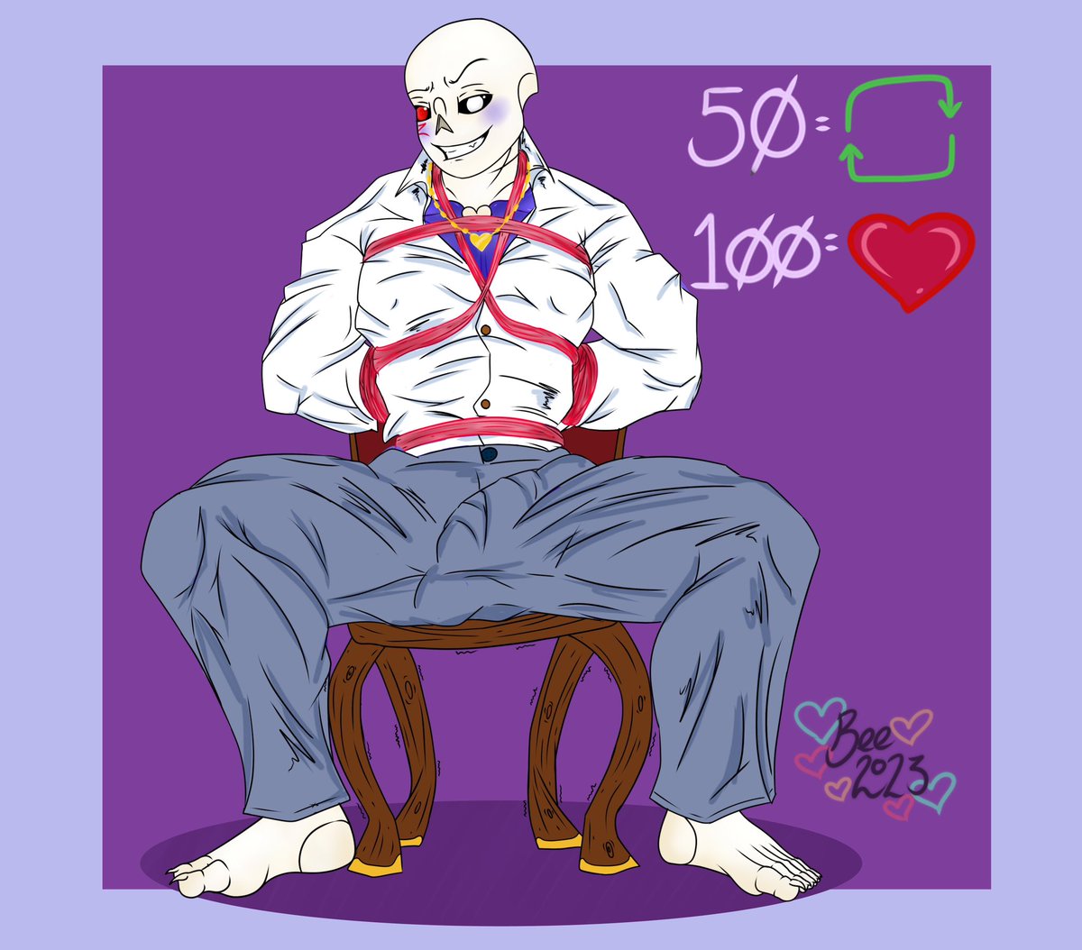 Oh no... Looks like I've tried Cross up! And I'm baiting you all. You wanna see what's underneath? Get to the targets, my little voidlings. 
Cross doesn't think you'll get there, look at that smug look. 
Yes, I am mean •̀.̫•́✧
#crosssans