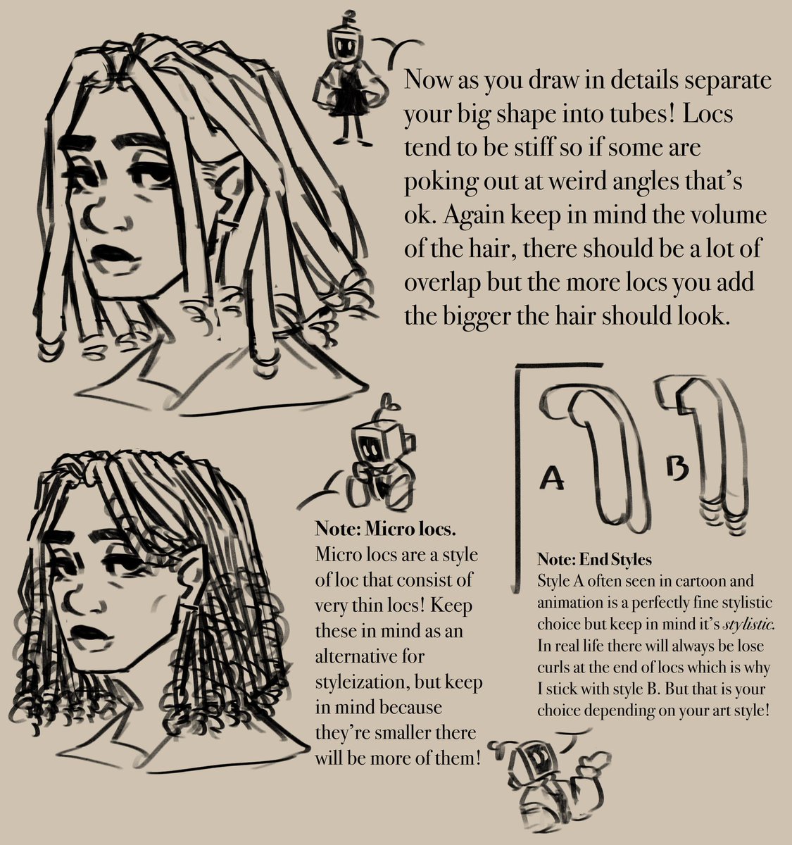 OrganBean's tweet image. A newer better loc drawing tutorial with organ! 

hopefully this is helpful 
(also pls click on the images pfft) 
1/2
#ArtistOnTwitter #drawingtutorial