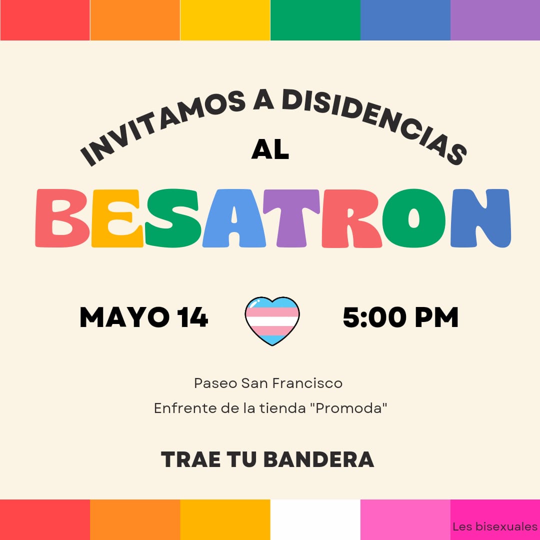 Manatimx's tweet photo. 🏳️‍🌈💋Luego de que jóvenes fueran discriminados en Paseo San Francisco por su orientación sexual, colectivo LGBTTTIAQ+ convocaron a un "Besatron", evento con el que buscan visibilizar las violencias que viven y hacer un llamado a erradicarlas.

Contexto:
-> https://t.co/ZHKGc4vmjw https://t.co/oZOdy2t62W
