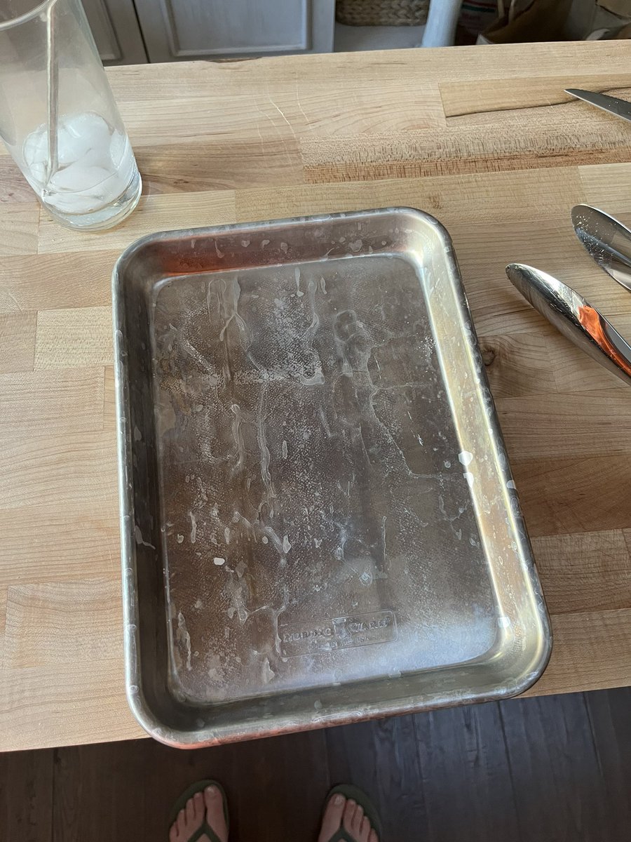 I got a 4 set of these NordicWare tiny serving / baking trays & put them in the dishwasher before I ever used them. They came out like this & I’m so upset but also I didn’t check if they were dishwasher safe so my bad I guess. They are still useable & very handy, just not pretty.