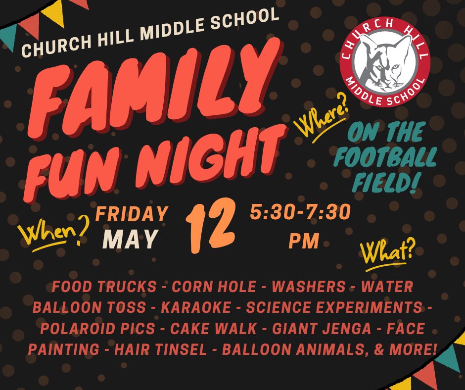 The kids had a blast! Thank you for hosting Family Fun Night at CHMS!!  <a href="/StephenCr1sp/">Stephen Crisp</a> @CHMS_Principal