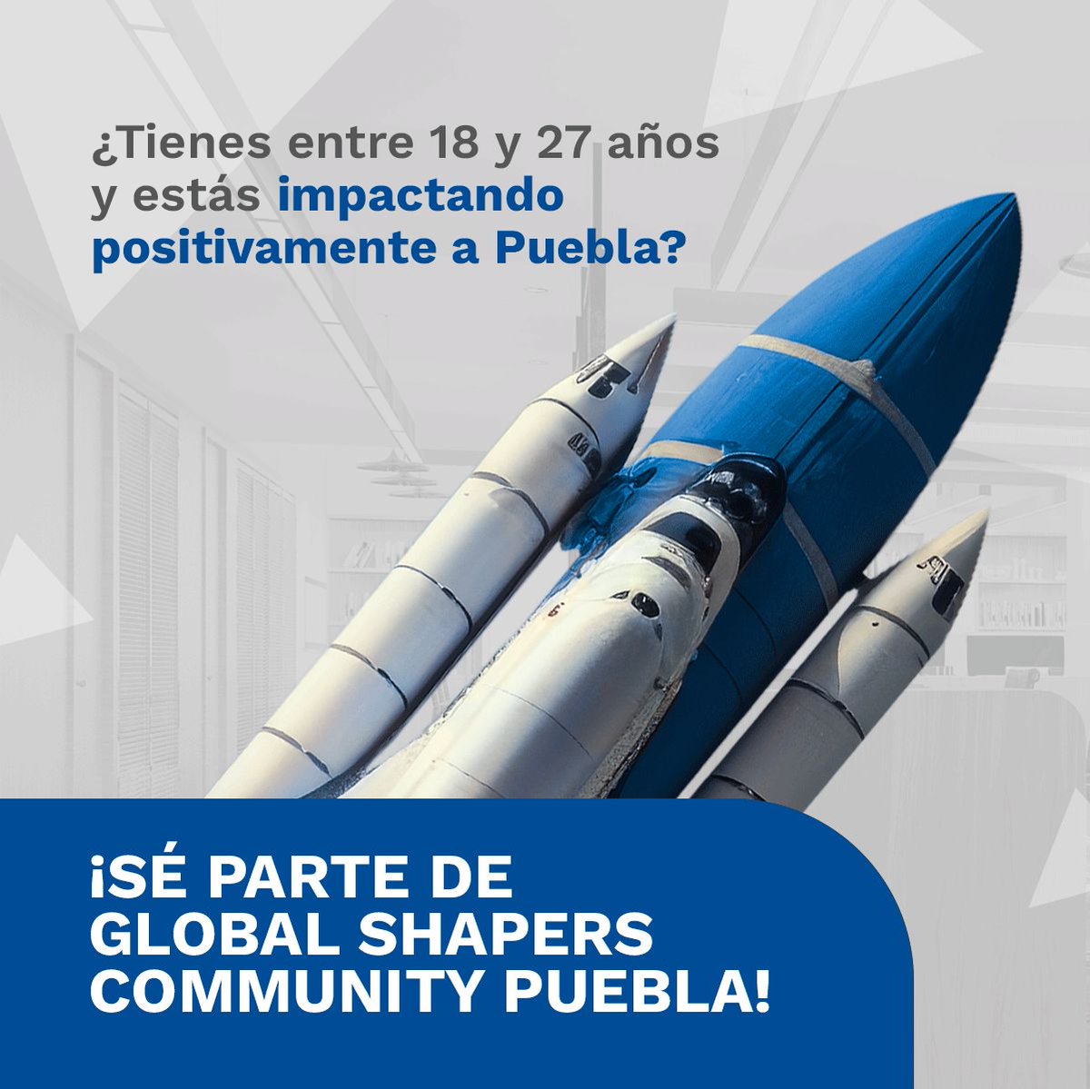 ShapersPuebla's tweet photo. ¿Tienes entre 18 y 27 años, eres líder y estás impactando positivamente nuestra ciudad?
¡No pierdas la oportunidad de formar parte de GS Puebla Hub!
Aplica a la convocatoria: https://t.co/Qo43pZZoUl
#QuieroSerShaper #ShapingPuebla
#ShapeYourFuture
#ShapeYourCity https://t.co/5uBmQstgX5