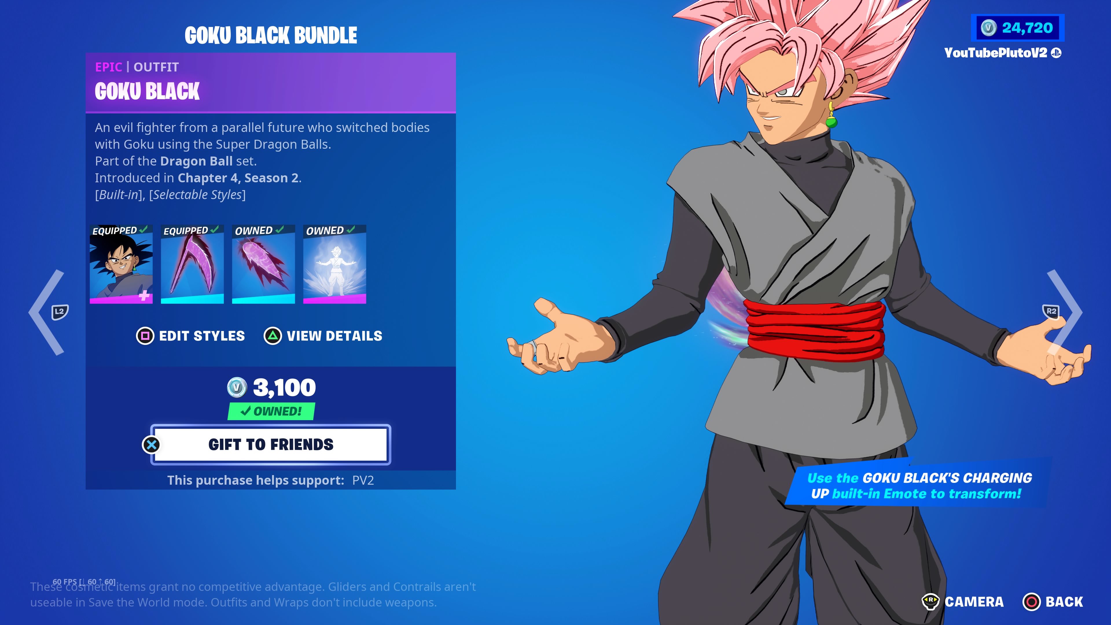 Goku Black - Fortnite Skin 