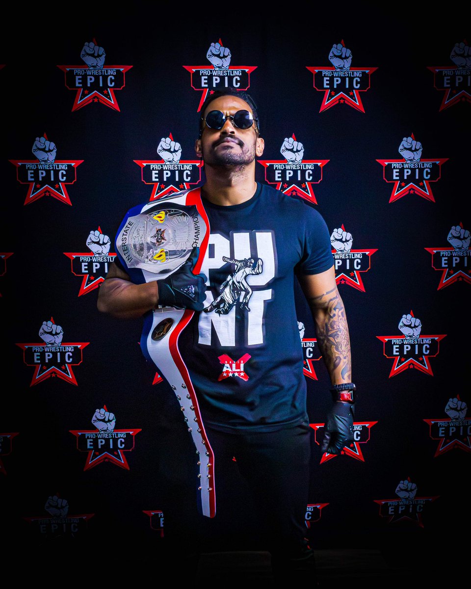 DavidAliWRSTLNG's tweet photo. . #AndNew @PWEpic Interstate Champion. Nerds. 

#wrestling #prowrestling #IndyWrestling #professionalWrestling #pwi #sportsentertainment
#sports #davidali #fitness #athlete  #motivation #follow https://t.co/YZWJQF2QSz