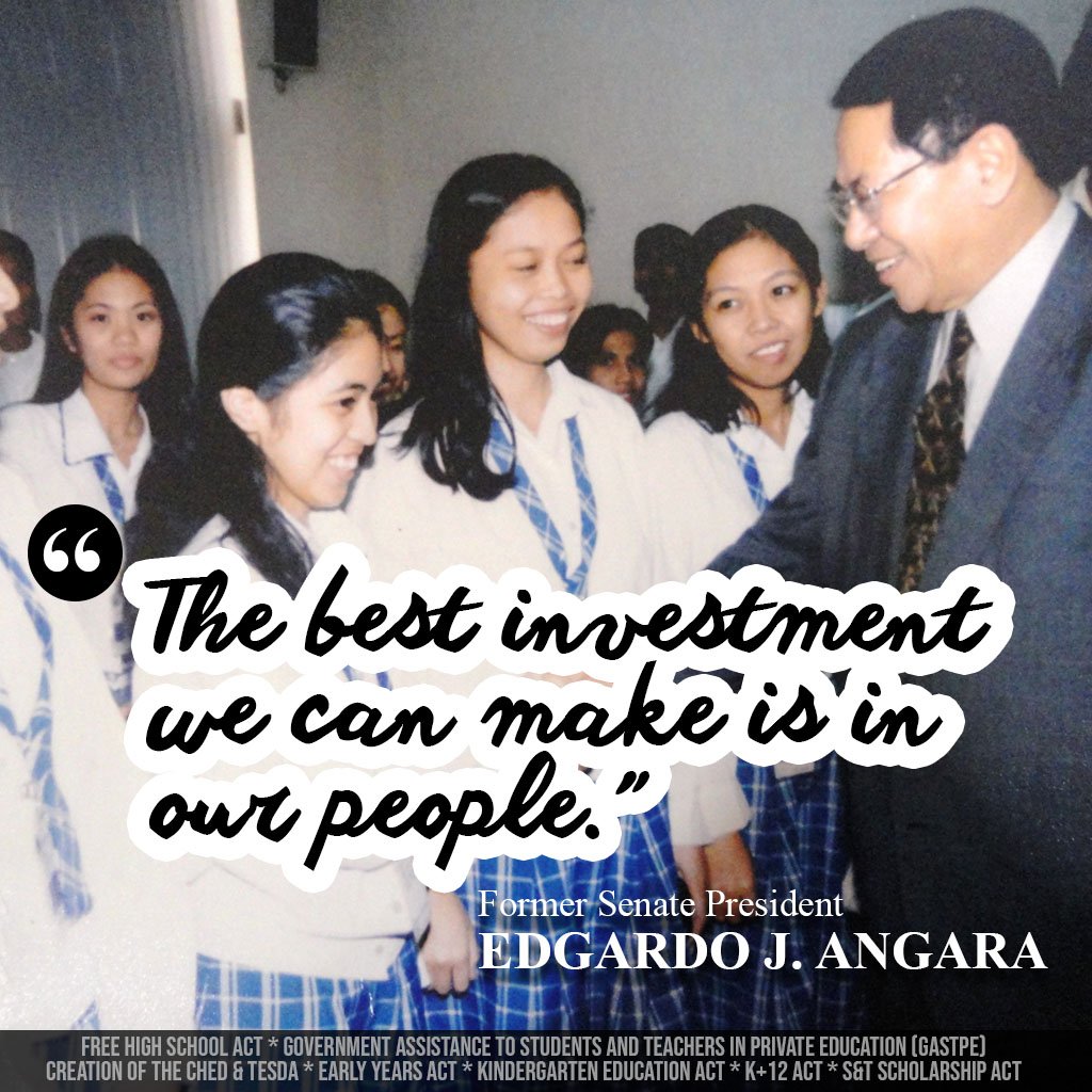 SonnyAngaraNews's tweet photo. Today marks 5 years since the passing away of former Senate President Edgardo J. Angara. His contributions in the field of education lives on.
#SalamatSenAngara #EdAngara #seja https://t.co/Q9OaODIo99