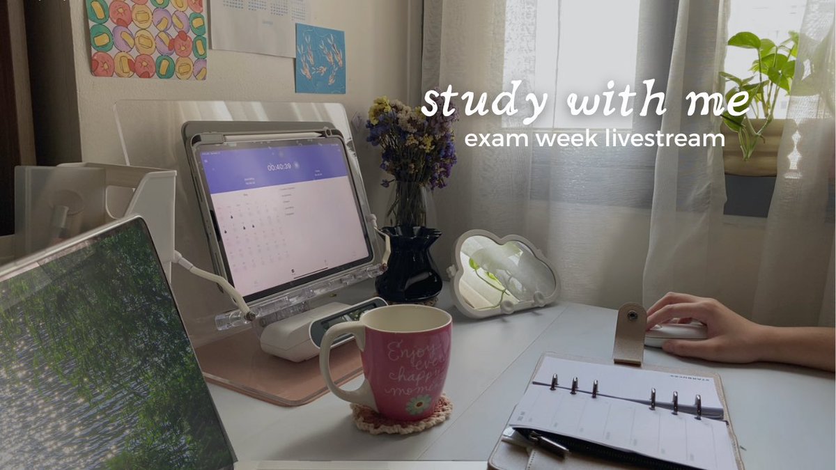 saturday’s study with me is currently live 💗

it’s the weekend before exam week. It will be a busy stream 📖 

youtube.com/live/uGeNY_Vdi…