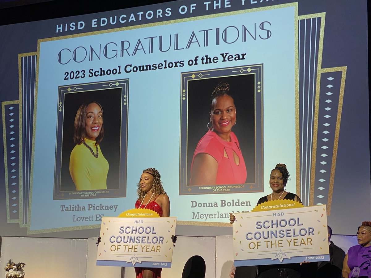 #HISDEOY Secondary Counselor of the Year, ⁦@DonnaBolden10⁩ from ⁦@MeyerlandMS⁩ 🎉🎉🎉 ⁦@MPVAPTO⁩ ⁦@TeamHISD⁩ #WeAreMeyerland
