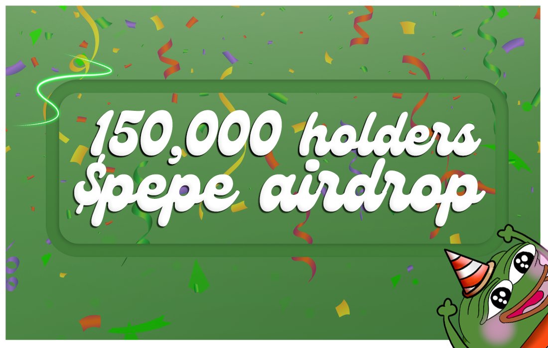 🚨 Our partner $PEPE just reached 150.000 holders.

Their airdrop is now live, grab some tokens on their site 👇
🔗 pepes.gg

#PEPE $KPL #PEPEISLOVE #PEPEARMY #BAYC #MAYC #NFTs #CAPO $CAPO $MILADY #MILADY $LADYS #Coinbase #Bitcoin $BTC $ETH #Binance $BEN $Floki