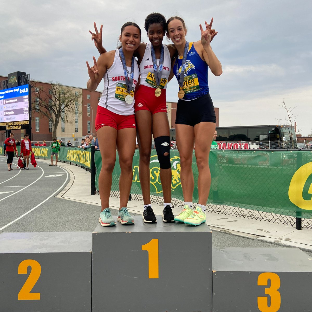 The Summit League (@thesummitleague) on Twitter photo ๐๐จ๐ฆ๐๐ง'๐ฌ ๐๐ข๐ ๐ก ๐๐ฎ๐ฆ๐ฉ
๐ฅ Danii Anglin, <a href="/SDCoyotesXCTF/">South Dakota Track & Field / Cross Country</a>
๐ฅ Matayah YellowMule, USD
๐ฅ Madison Kizer, <a href="/GoJacksTFXC/">Jackrabbit Cross Country // Track & Field</a>
#ReachTheSummit x #SummitOTF ๐๐จ๐ฆ๐๐ง'๐ฌ ๐๐ข๐ ๐ก ๐๐ฎ๐ฆ๐ฉ
๐ฅ Danii Anglin, <a href="/SDCoyotesXCTF/">South Dakota Track & Field / Cross Country</a>
๐ฅ Matayah YellowMule, USD
๐ฅ Madison Kizer, <a href="/GoJacksTFXC/">Jackrabbit Cross Country // Track & Field</a>
#ReachTheSummit x #SummitOTF