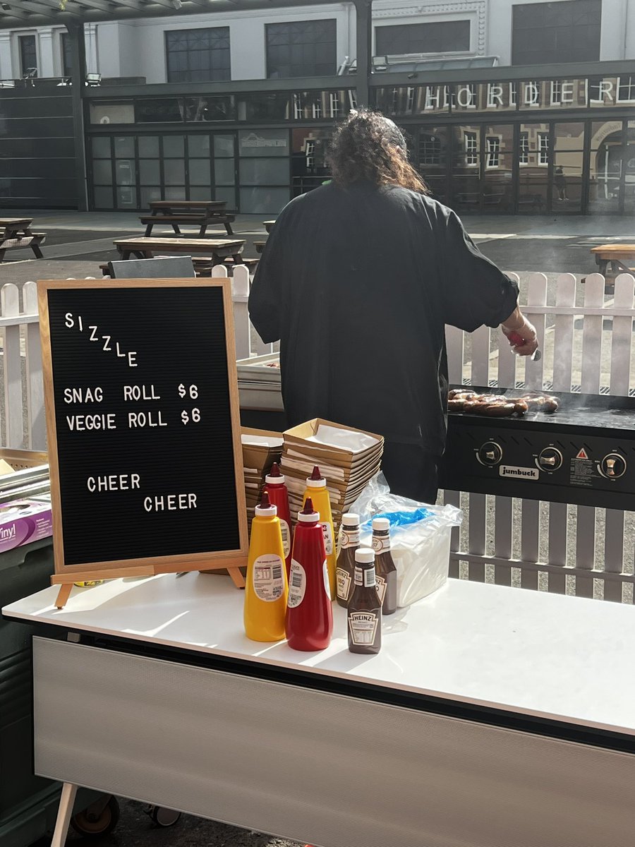 natfagg's tweet photo. Snag on a roll $6! 
At Swans HQ Bar🤤

#goswans https://t.co/usN9Eopren