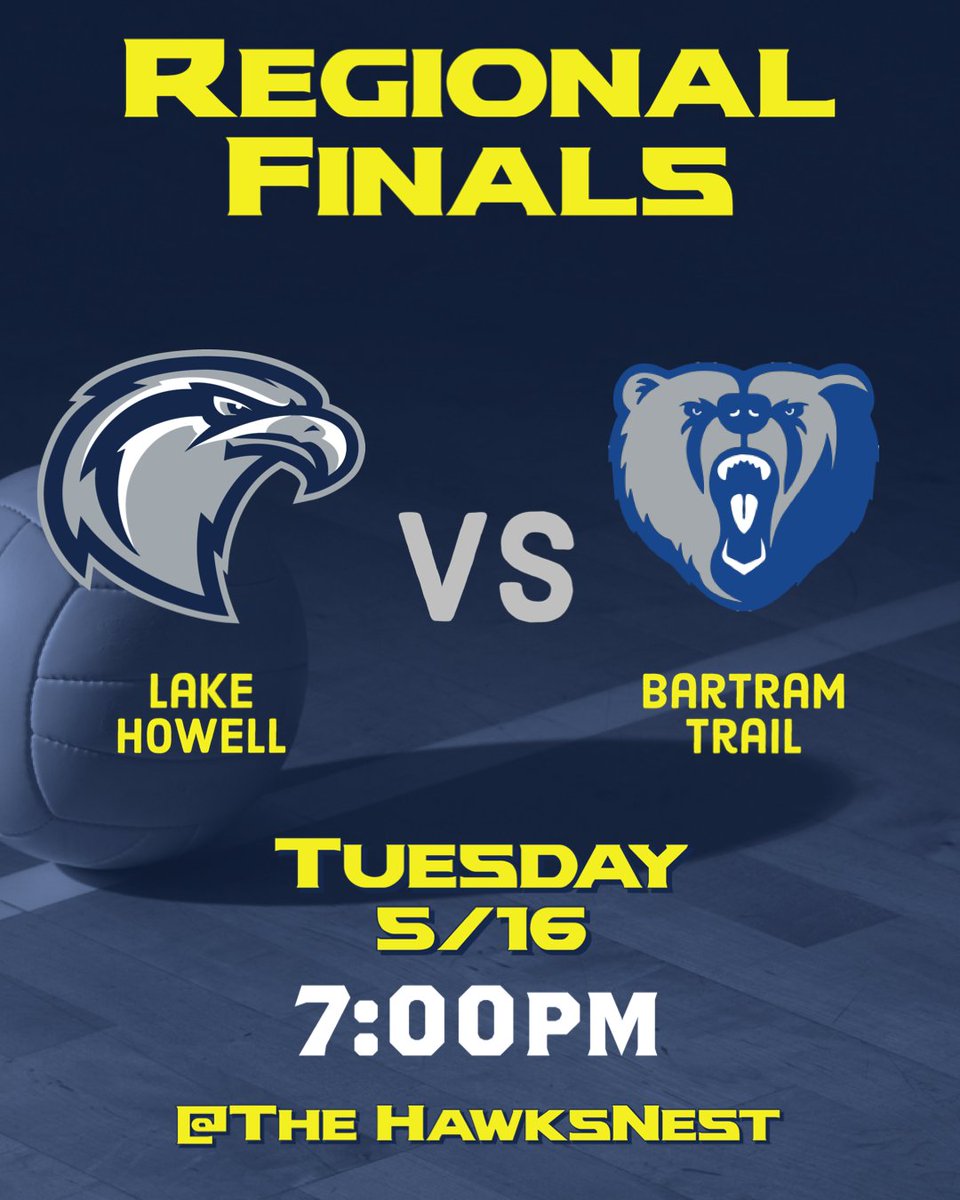 Hosting the Regional Final Tuesday at 7pm! 

<a href="/LHHS_Athletics/">Lake Howell Athletics</a> <a href="/lake_howell/">Lake Howell High</a> <a href="/LHHS_Boosters/">LHHS ATHLETIC BOOSTERS</a> <a href="/VSNflorida/">Varsity Sports Nation</a> <a href="/michael_howard/">Michael Howard</a> @lhhs_hawknest @lhhs2025 @lhhs2024 <a href="/2023lhhs/">LHHS Class of 2023</a> @2026lhhs @Ihhssga