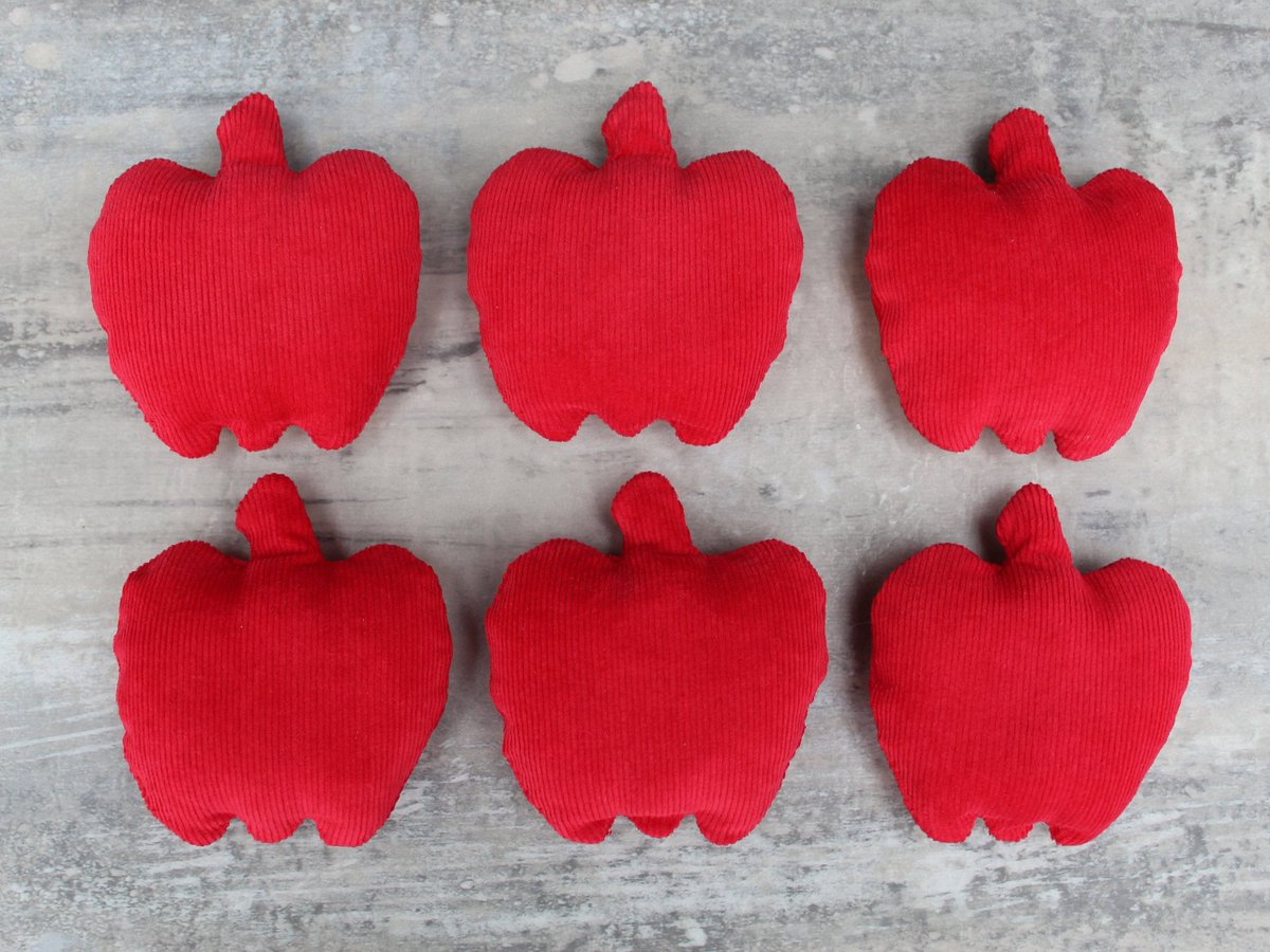 Excited to share the latest addition to my #etsy shop: Red Apple Shaped Bean Bags (set of 6) Bright Crimson Corduroy, Autumn, Kids' Toss Toy, Free US Shipping etsy.me/457Tr4m #red #beanbags #handiworkingirls #freeshippingetsy #childrenstoy #autumn #SMILEtt23