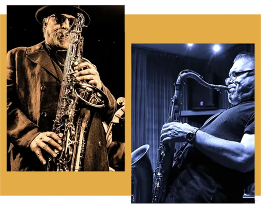 JWeldonMusic's tweet photo. Sun, May 14 @ 7:30PM
Taos Center for the Arts, 145 Paseo Del Pueblo Norte , Taos, NM
BOSS TENORS Doug Lawrence &amp; Jerry Weldon - Tenor Saxophones Dan Trudell - Hammond B3 organ Andrew Griffith - Drums https://t.co/derQMFIgFp
