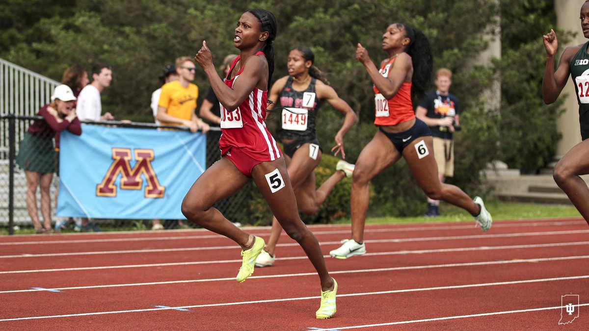 IndianaXCTF's tweet photo. Three Hoosiers headed to Sunday's finals!

• Antonio Laidler (200m)
• Alyssa Robinson (200m)
• Maddie Dalton (1500m) https://t.co/RjR5T1g6mA