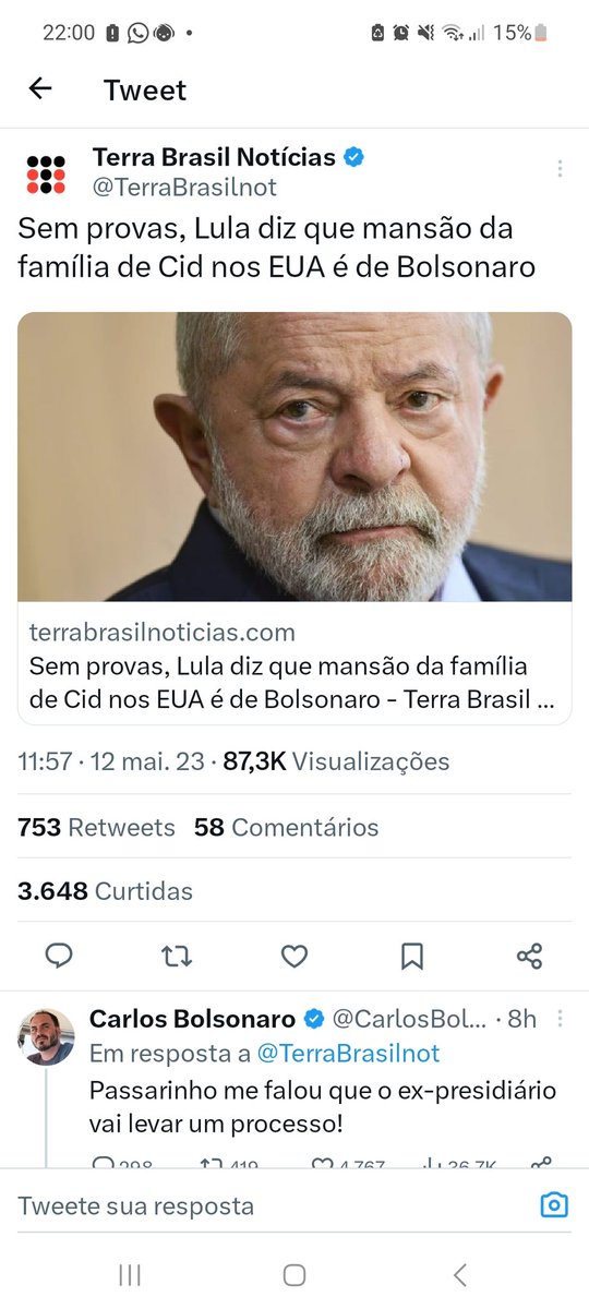 Daiane1439's tweet photo. @LulaOficial Canalha espalhador de fake News ladra0 https://t.co/5tmn7nVm27