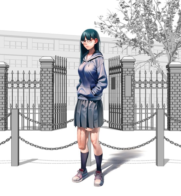 デカちん #ふたなり 女学生完成
いろんなイラスト入門書やツイッターでの作家さんの作品を見て勉強をやり直してして描いてみました。
自分なりに学んだ内容は簡単にまとめてみます。
背景は購入した3Dデータ。
Big #dickgirl #futanari is finished.
I could learn a lot of things. 