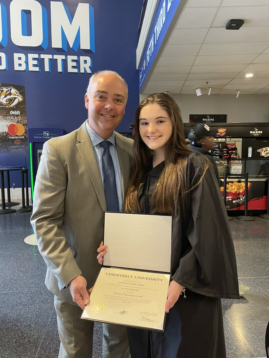 A day to remember…congratulations to my incredible daughter on her graduation from Vanderbilt University. Way to go, Sydney!