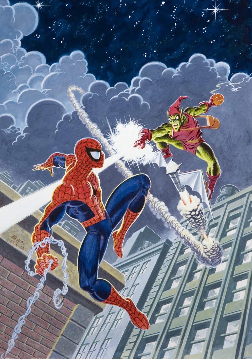 RT @spideymemoir: Spider-Man vs Green Goblin by Bagley & Romita! https://t.co/XWqnOBYYRi
