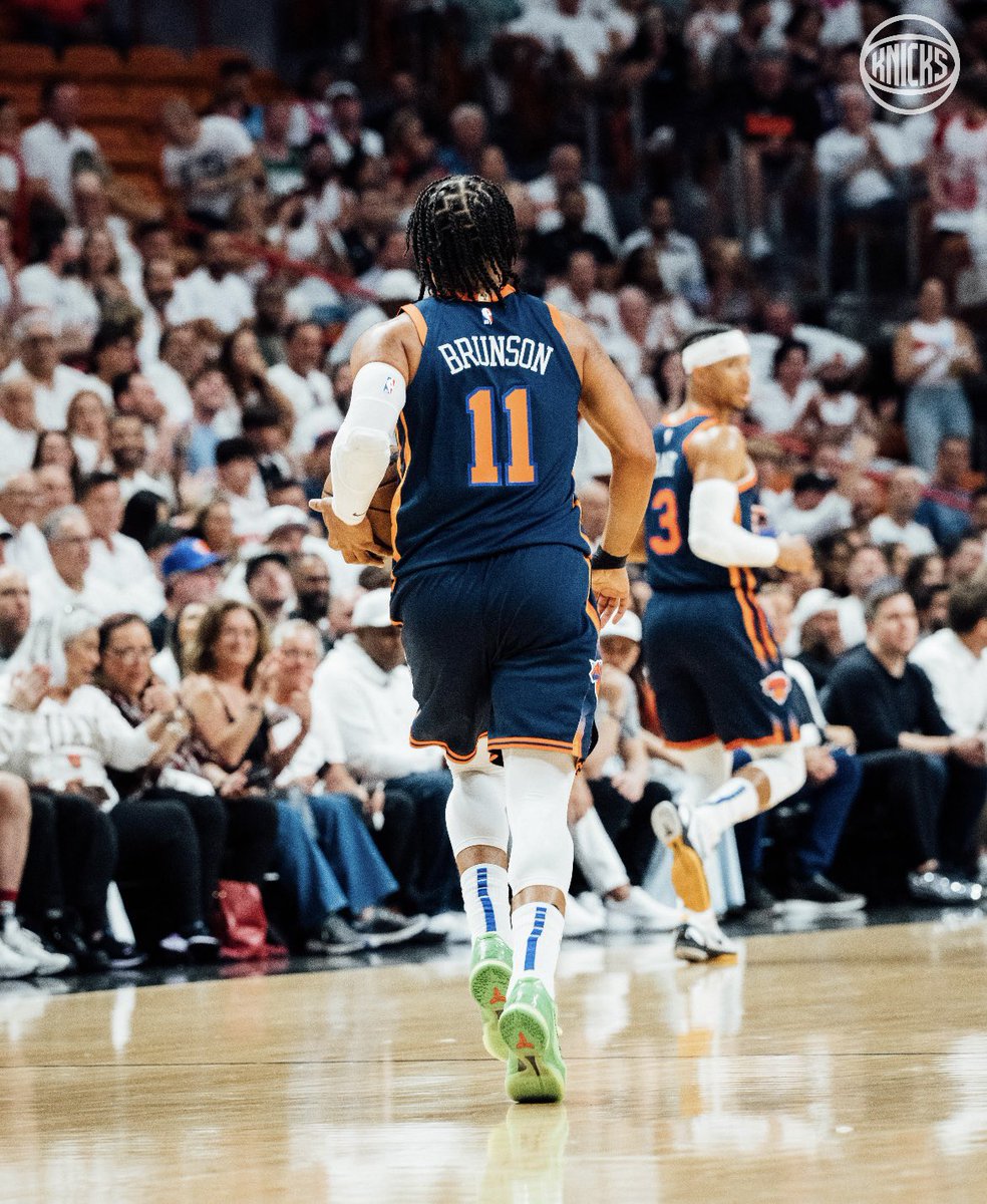 Definitely not the result we wanted, but you have to give Jalen Brunson his flowers, no doubt. 

- Averaged 24/6/3 this season
- 26/6/5 in the playoffs
- Best scoring average by a Knick PG in franchise history
- Led NYK to first series win since 2013

Changed the Knick’s culture.