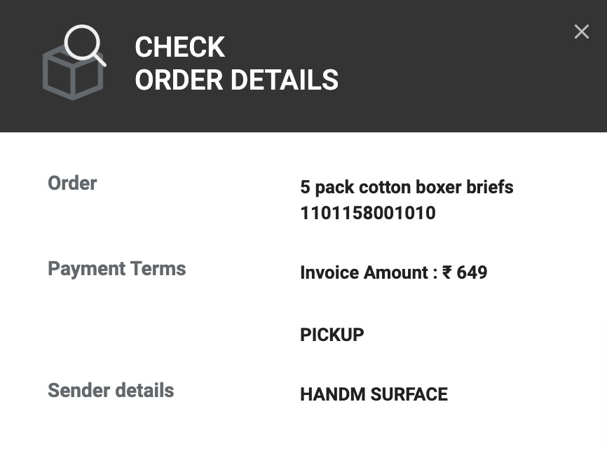charneeta's tweet photo. @delhivery @help_delhivery what kind of a courier service are you running? Your pick up guy comes &amp; asks for 5 items when he has to pick 1 pack of 5 briefs. No cross verification of items no otp authentication, nothing he picked up a parcel of shoes and clothes. https://t.co/ky7qrhWAPH