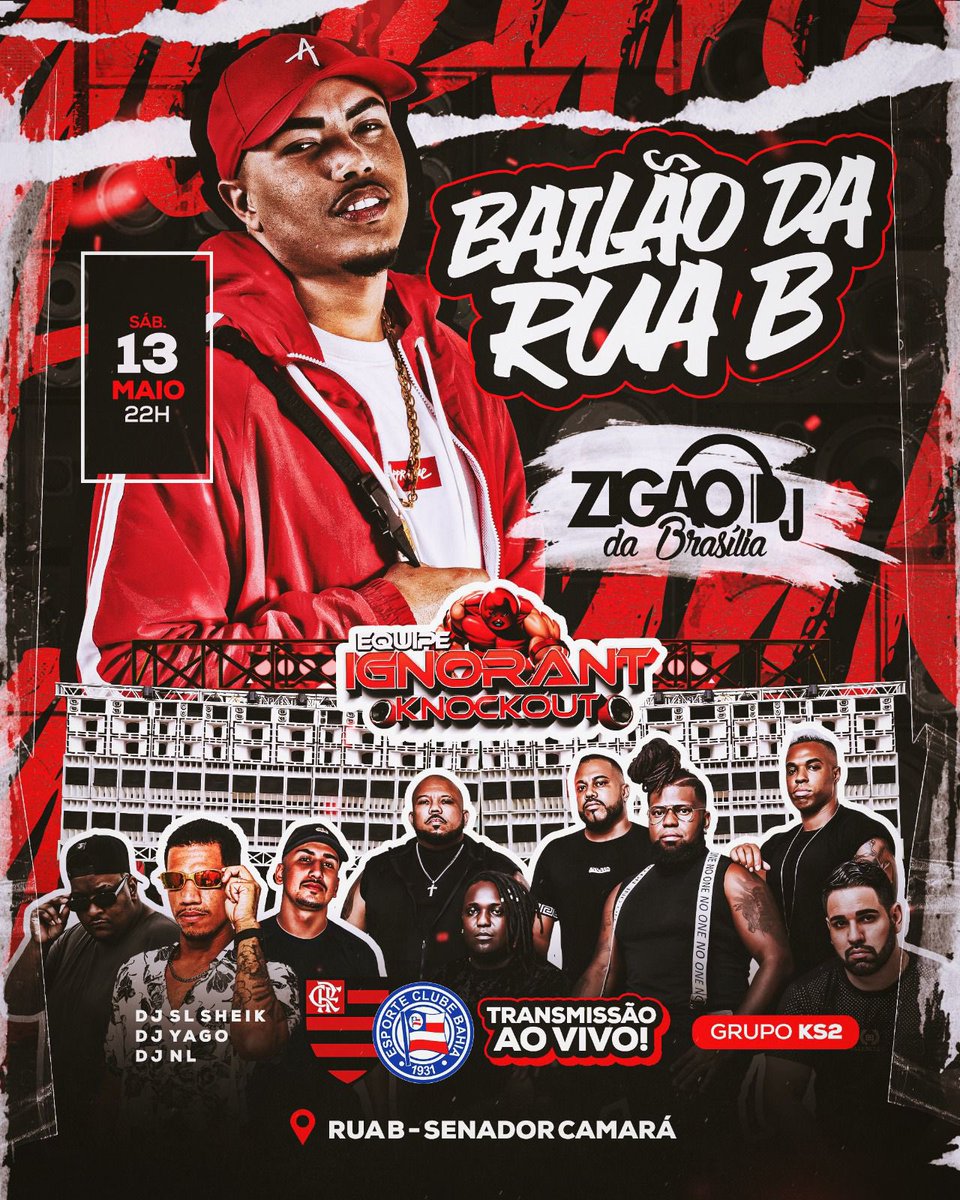 SABADÃO TEM O BAILÃO DA RUA B. 
🙅🏽‍♂️🔥🥵