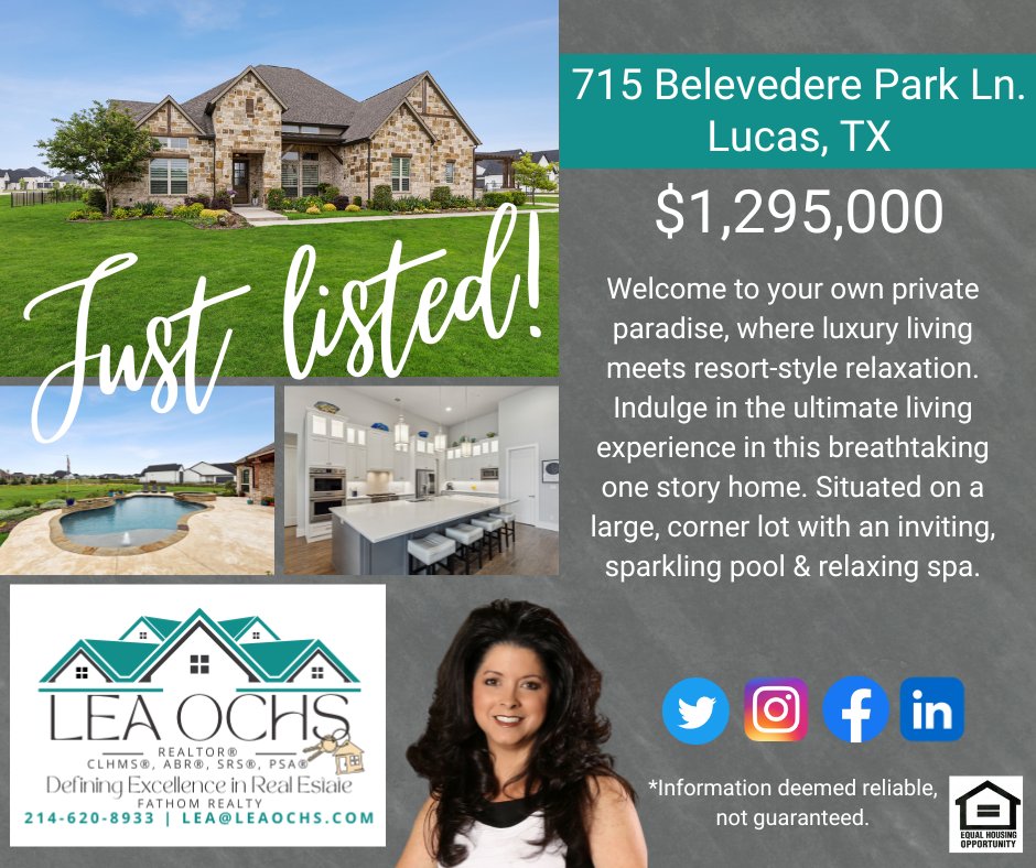 Welcome to your own private paradise, where luxury living meets resort-style relaxation.
#justlisted #texasrealtor #texasrealestate #texasrealestateagent #northtexasrealestate #txrealestate #dfwrealtor #DFWRealEstate #collincounty #lucastx #luxuryrealestate