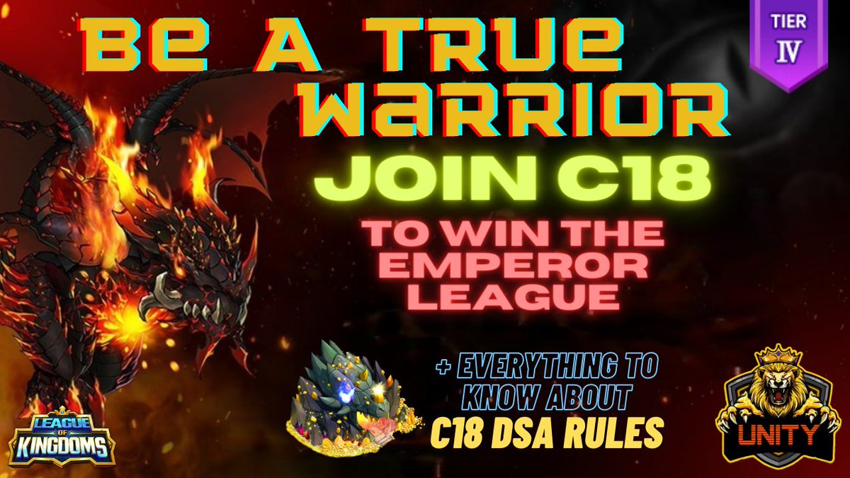 Meliodas8073's tweet photo. Ready for a new gaming experience on @leaguekingdoms ? 
Check out C18 DSA rules: https://t.co/ueKhzFL3Ge

https://t.co/PlxPr7TCcb
Take your chance to make some cash and have #fun #Epic EMPEROR #LEAGUE #CVC on C18.
200 $DST &amp; 4.99$ P discord giveaway.
#MMO #NFT #GAMEFI #METAVERSE https://t.co/781fyP4z63