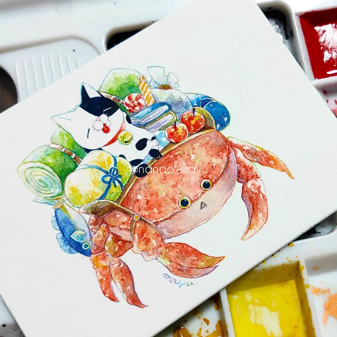 ねこたち  ※昔の作品です #nanao_mayu