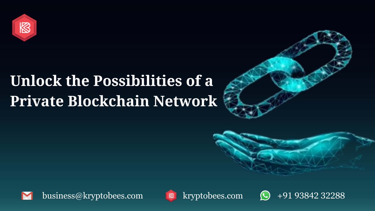 kryptobees's tweet image. Create a secure and immutable private blockchain with the latest cutting-edge technology. Get started today and take advantage of the power of blockchain!

Follow @kryptobees

To know more: kryptobees.com/private-blockc…

#privateblockchain #crypto #blockchain #business #bitcoin
